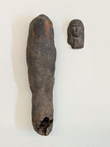 figurine de fils d'Horus ; masque de pseudo-momie de fils d'Horus, image 2/5