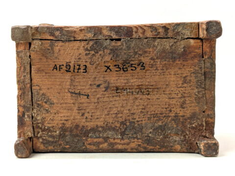 coffre rectangulaire à pieds ; coffret à couvercle à glissière, image 2/3