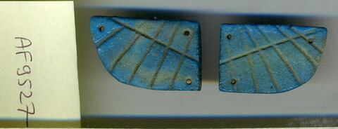 paire ; aile droite de scarabée funéraire ; aile gauche de scarabée funéraire, image 1/1