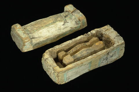 sarcophage miniature ; sarcophage à serviteur funéraire, image 1/2