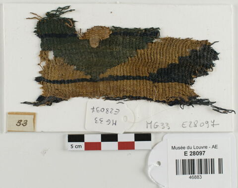 décor de textile ; fragment
