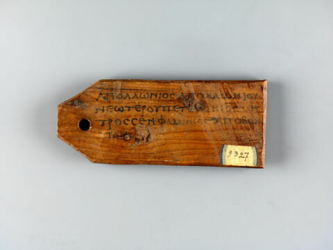 étiquette de momie en palette ; étiquette de momie biface, image 2/2