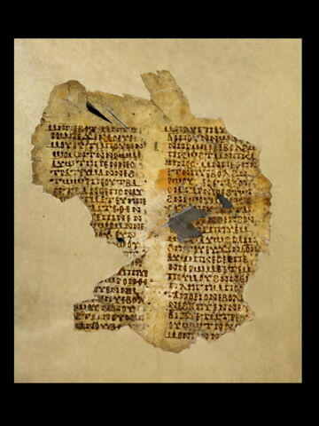 feuillet de codex ; fragment