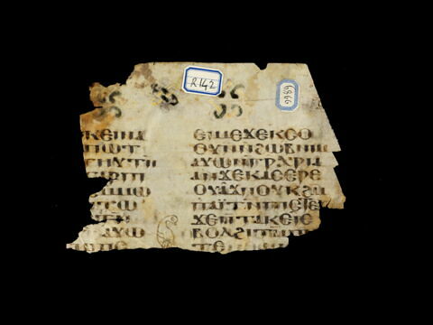 feuillet de codex ; fragment