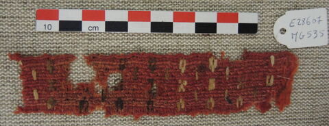bande décorative d'habillement ; fragment, image 2/2
