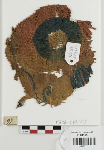 décor de textile ; fragment, image 2/2