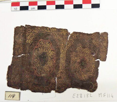 bande décorative d'habillement ; fragment, image 2/2