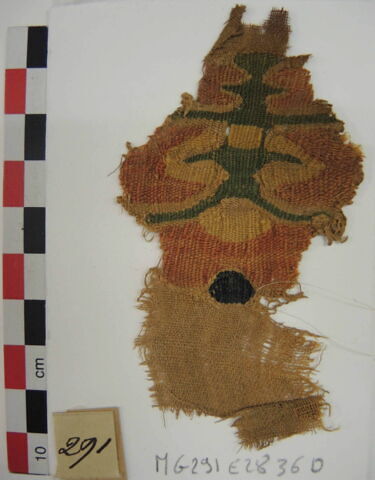 décor de textile ; fragment, image 2/3
