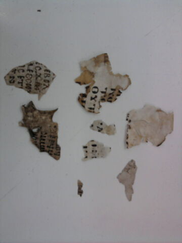 feuillet de codex ; fragments
