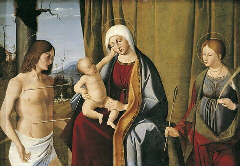 La Vierge, l'Enfant, saint Sébastien et sainte Ursule, image 1/4