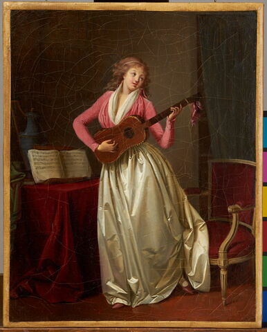Nina chantant la romance, dit aussi Femme à la mandoline, image 1/5