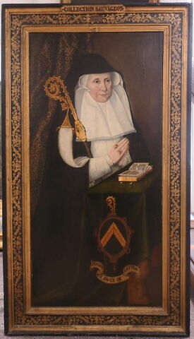 Portrait d'Anne de Lattre, abbesse du couvent Notre-Dame-de-Beaulieu à Sin-le-Noble (près de Douai) de 1556 à 1607, image 1/2