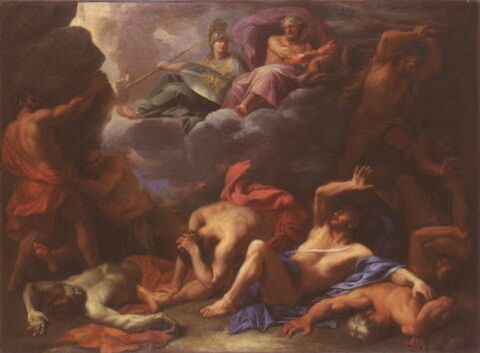 Jupiter foudroyant les Titans