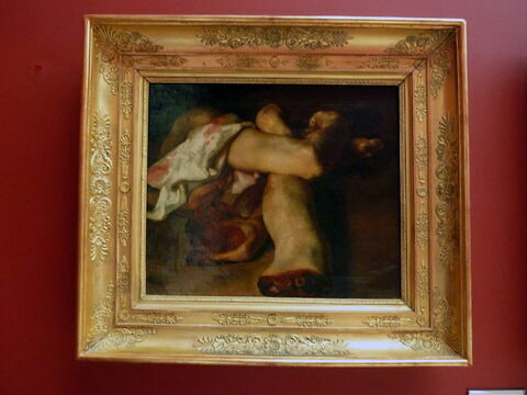 Étude de bras et de jambes, peinte à la lumière de la lampe, pour le Radeau de la Méduse, au Louvre., image 1/1