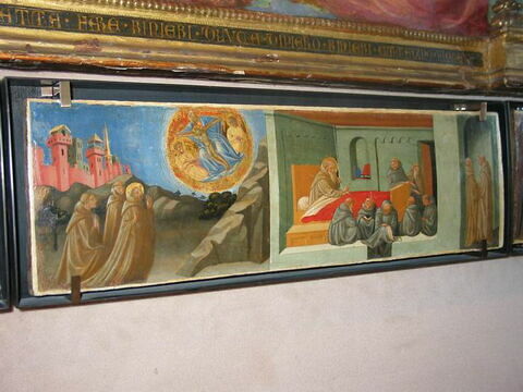 L'Apparition de la Trinité à saint Jérôme. Les Derniers moments de saint Jérôme. (élément de la prédelle du Retable Rinieri), image 2/2
