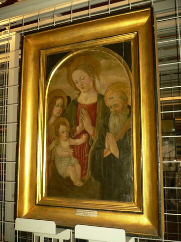 La Vierge adorant l'Enfant avec saint Benoît, image 2/3