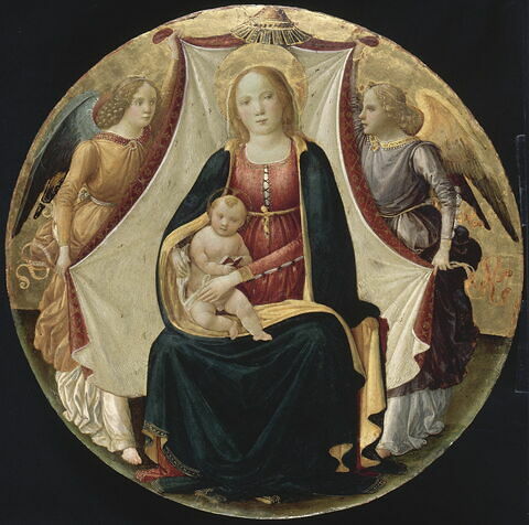 La Vierge et l'Enfant avec deux anges