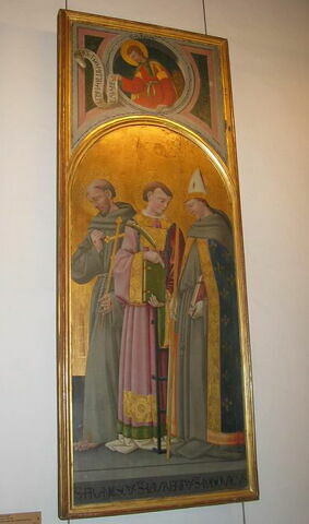 Saint Louis de Toulouse, saint Laurent, saint François (au-dessus : Saint Marc), image 2/2