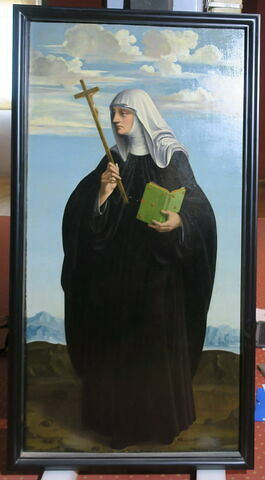 Sainte Claire (panneau supérieur du polyptyque 