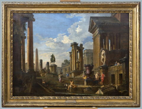 Ruines à l'obélisque avec la statue équestre de Marc-Aurèle, image 5/7