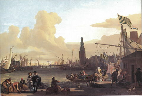 Vue d'Amsterdam, près de la Tour des Empaqueteurs de hareng, image 1/1