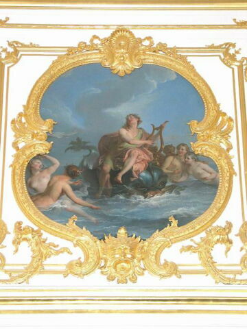 Arion, jouant de la lyre, porté sur un dauphin, image 2/3