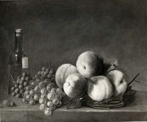 Nature morte aux pêches et raisins, image 3/3