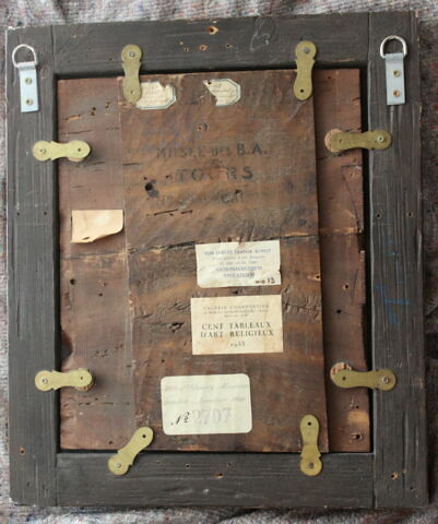 Tête d'un saint franciscain, fragment d'un retable, image 2/5