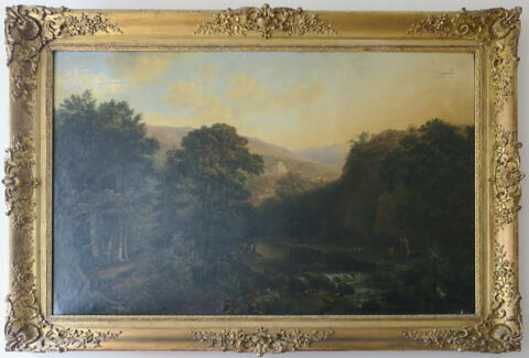 Vue de la forêt de Pongibaud (Auvergne) ; paysage historique (Histoire de Brachim, de Grégoire de Tours)