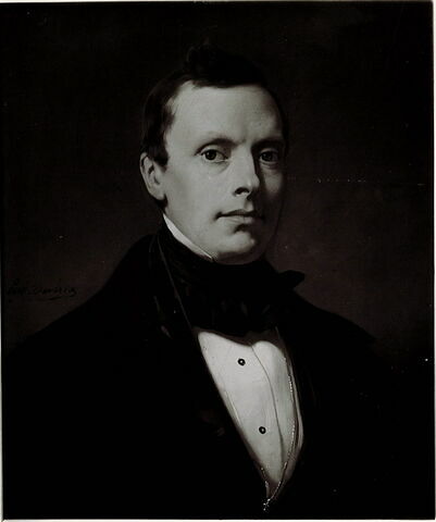 Portrait de Philippe-Adolphe Courcier, époux d'Octavie Devéria, image 2/2