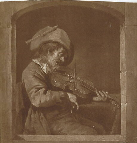Joueur de violon à une fenêtre, image 2/2