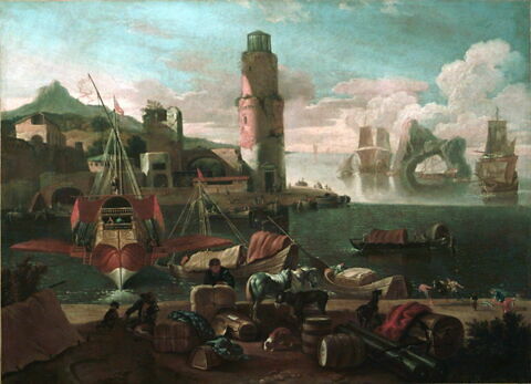 Vue d'un port méridional, image 3/3