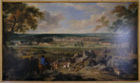 Vue du château de Fontainebleau du côté des jardins