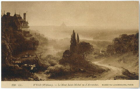 Le Mont Saint-Michel, vue prise d'Avranches, image 1/1