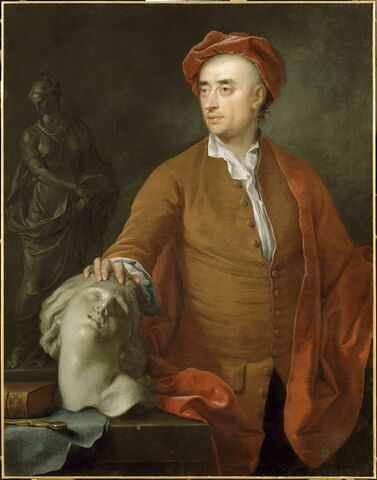 Portrait présumé du sculpteur anglais Michael Rysbrack (1694-1770)