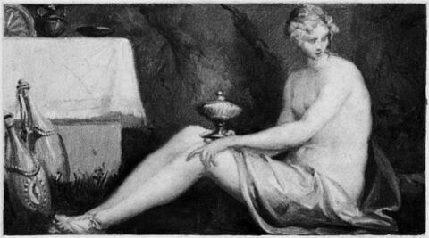 Femme tenant une coupe, dit autrefois 