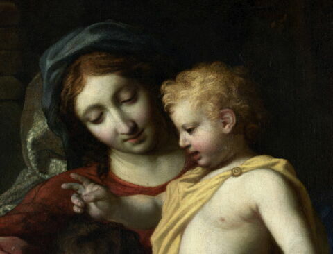 La Vierge, l'Enfant Jésus et le petit saint Jean, image 2/6