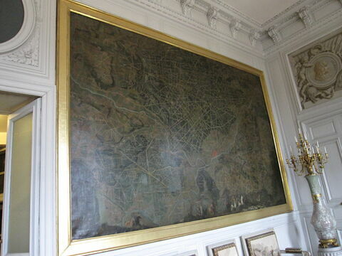 Plan d'une partie de la forêt de Compiègne avec chasse de Louis XV, image 2/2