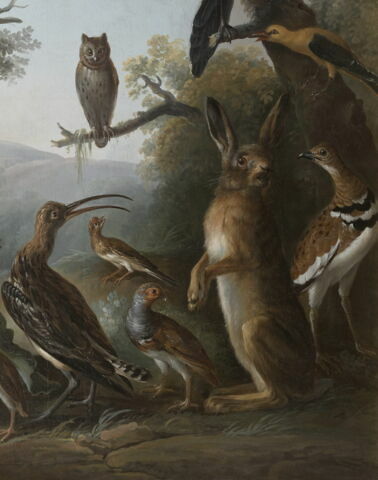 Oiseaux et deux lièvres, image 3/5