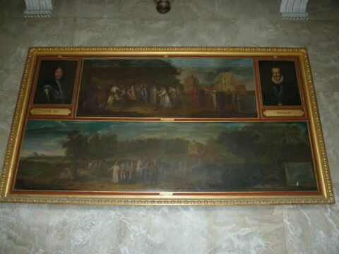 Le roi Henri III chassant dans la forêt de Sénart, va visiter plusieurs fois le frère Marcain, comte d'Arcès, reclu dans l'hermitage dudit lieu, image 3/4