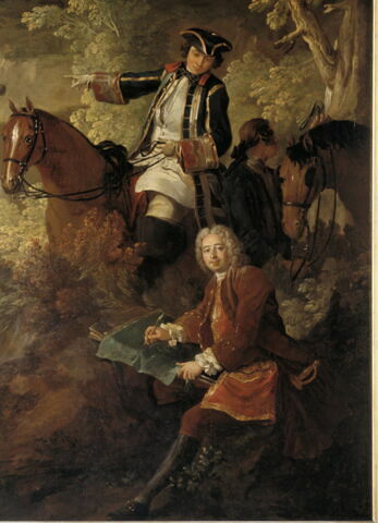 Chasse de Louis XV dans la forêt de Fontainebleau, à Franchard ; Cerf aux abois dans les rochers de Franchard, image 14/15