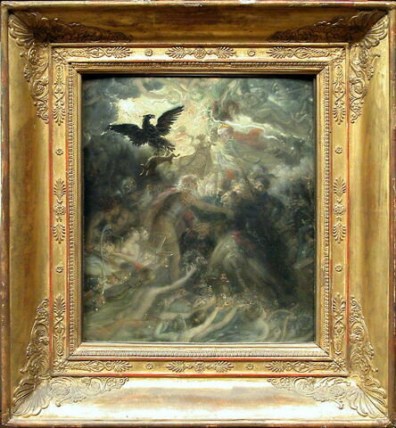 L'apothéose des héros français morts pour la patrie pendant la guerre de la Liberté, dit aussi Les ombres des héros français reçues par Ossian dans l'Elysée aérien, image 2/3