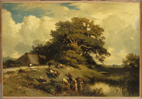 L'abreuvoir et le grand chêne, image 3/3