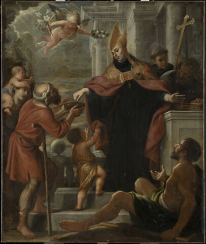 Saint Thomas de Villeneuve (1486-1555) distribuant les aumônes