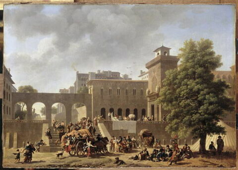 L'extérieur d'un hôpital militaire, ou Les Français en Italie, image 3/3