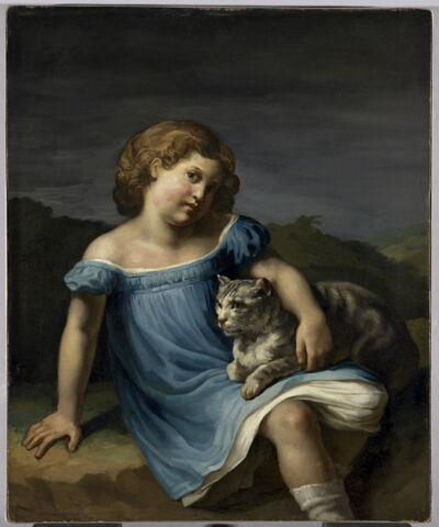 Portrait de Louise Vernet enfant