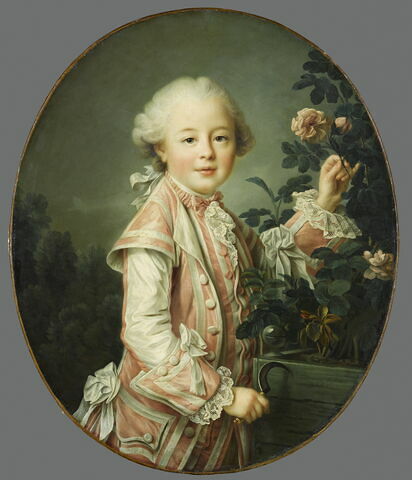 Le comte de Nogent, enfant. Paul-Esprit-Charles de Boullongne,  (1758-1838), fils de l'intendant des Finances, Jean-Nicolas de Boullongne.