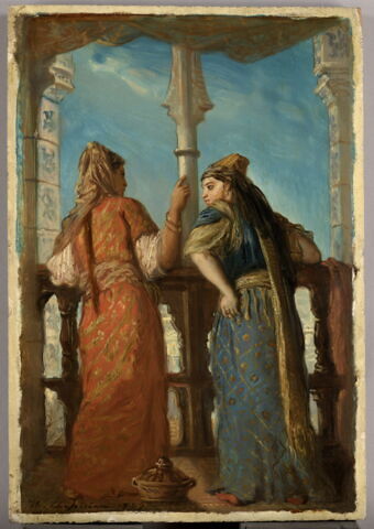 Juives au balcon, Alger.