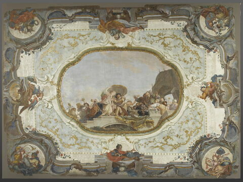 Plafond : Plafond d'une grande salle d'un palais