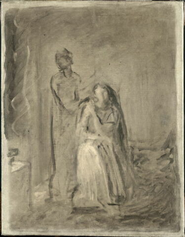 Desdémone ou La romance du saule. Esquisse (Shakespeare, Othello, acte IV, scène 3)., image 2/3